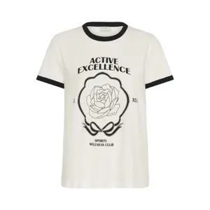 T-shirt de mulher KAFFE Flora image-0