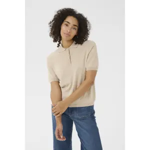 Polo feminino KAFFE Lizza Basic image-3