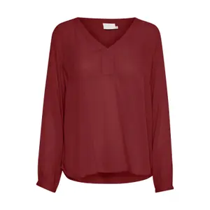 Blusa de manga comprida feminina KAFFE Amber image-0