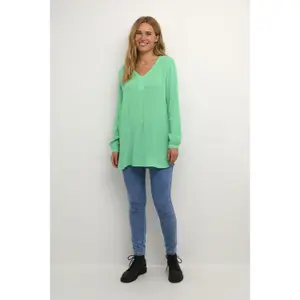 Tunica donna con scollo a V KAFFE Amber image-2