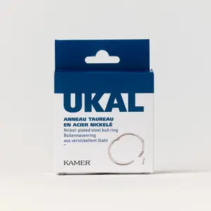 Nickel-plated steel bull ring butterfly screw Kamer image-1