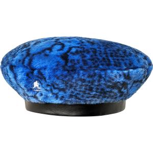 k4369-bs412-fake-fur-beret-for-women-kangol-blue-snake