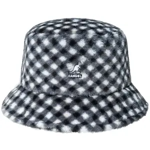 k4370-bg007-bucket-hat-kunstpelz-damen-kangol-black-gingham