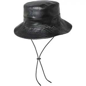 Reversible faux leather Kangol bucket hat image-0