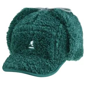 Czapka z daszkiem z klapkami imitacja owczej skóry Kangol image-0