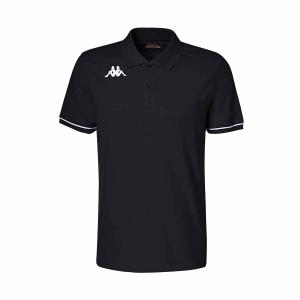 321327w-a08-polo-shirt-child-kappa-barl-black-white