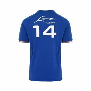 Kid's T-shirt Alpine F1 Arglan Alonso 2022 image-2