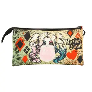 Triple Case Pencil Case Karactermania DC Comics Harley Quinn Mad Love image-2