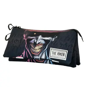 Children's triple Pencil case Karactermania Dc Comics Joker Crazy image-1