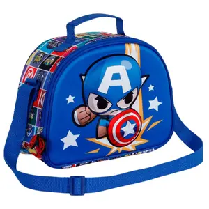 3D insulated bag for kids Karactermania Marvel Avengers Captain America Punch image-1