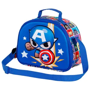 3D insulated bag for kids Karactermania Marvel Avengers Captain America Punch image-2