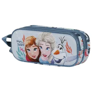 Girls' double pencil case Karactermania Disney Frozen 2 Nature 3D image-1