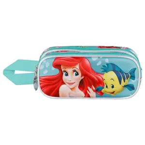 Triple pencil case for girls Karactermania Disney The Little Mermaid Ariel Sea 3D image-0