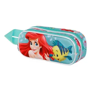 Triple pencil case for girls Karactermania Disney The Little Mermaid Ariel Sea 3D image-1