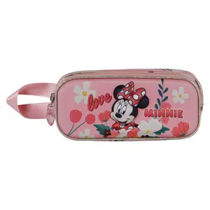 Girls' double pencil case Karactermania Disney Minnie Garden 3D image-0
