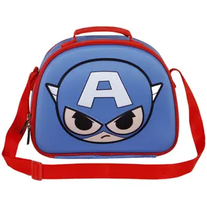 3D insulated bag for kids Karactermania Avengers Captain America Bobblehead image-0