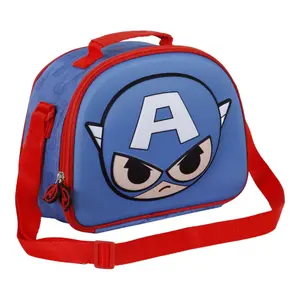 3D insulated bag for kids Karactermania Avengers Captain America Bobblehead image-1