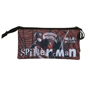 Children's triple Pencil case Karactermania Marvel Spiderman Blackspider image-1