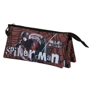 Children's triple Pencil case Karactermania Marvel Spiderman Blackspider image-2