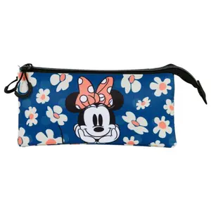Triple pencil case for girls Karactermania Disney Minnie Happy Field image-0