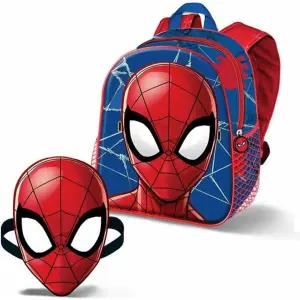 Backpack with children's mask Karactermania Marvel Spiderman Badoom image-0