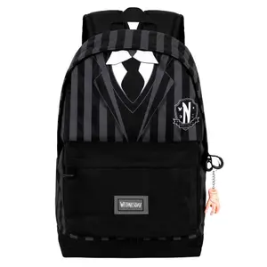 Adaptable backpack for children Karactermania Wednesday Uniform image-0