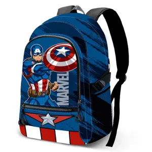 Adaptable backpack for children Karactermania Marvel Captain America Gears image-0
