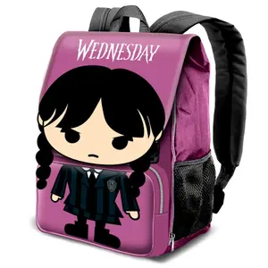 Mochila infantil con solapa Karactermania Wednesday Chibi image-0