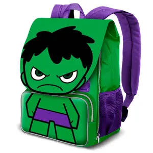 Children's backpack with flap Karactermania Marvel Hulk image-0