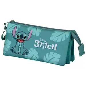Children's triple Pencil case Karactermania Disney Stitch image-2
