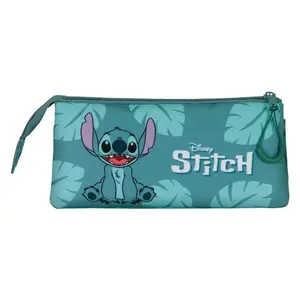 Children's triple Pencil case Karactermania Disney Stitch image-1