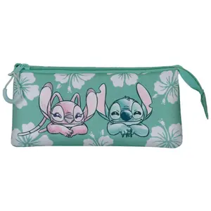 Triple pencil case for girls Karactermania Disney Stitch Tropic image-1