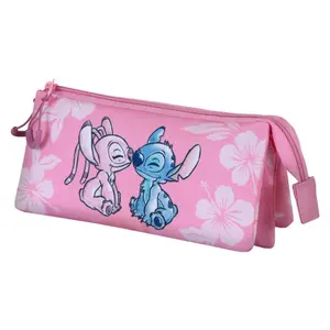 Triple pencil case for girls Karactermania Disney Stitch & Angel image-2