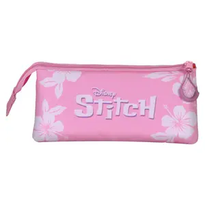 Triple pencil case for girls Karactermania Disney Stitch & Angel image-1