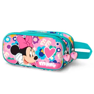 Girls' double pencil case Karactermania Disney Minnie Heart 3D image-0