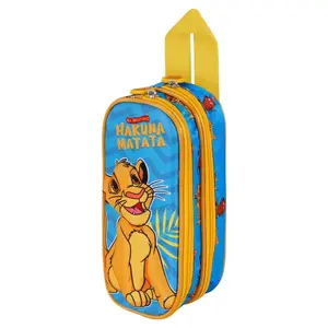 Double pencil case for kids Karactermania Disney The Lion King Hakuna 3D image-1