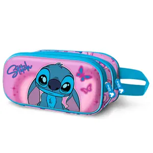 Girls' double pencil case Karactermania Disney Stitch Adorable 3D image-0