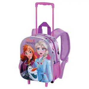 Girl's trolley Bag Karactermania Frozen 2 Friends 3D image-1