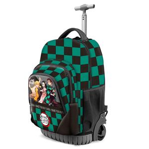 8445118066340-bornetaske-pa-hjul-karactermania-demon-slayer-kimetsu-no-yaiba-sort-gron-7x32x27-cm