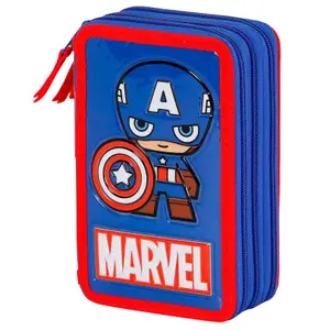 Children's pencil case Karactermania Marvel Captain America image-0