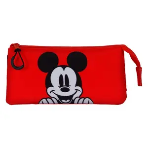 Triple pencil case for girls Karactermania Disney Mickey image-0