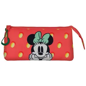 Triple pencil case for girls Karactermania Disney Minnie Fresh image-0