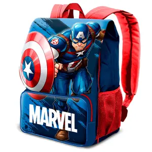Children's backpack with flap Karactermania Marvel Captain Marvel Run image-0