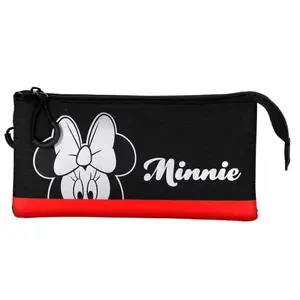 Triple pencil case for girls Karactermania Disney Minnie Sparkle image-0