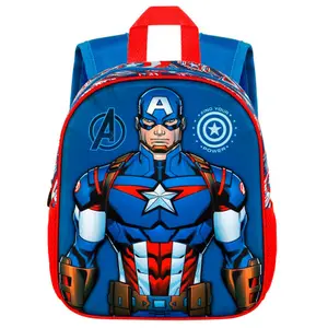 3D children's backpack Karactermania Marvel Captain America First image-0