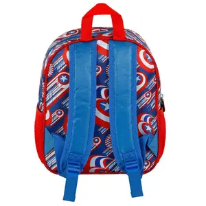 3D children's backpack Karactermania Marvel Captain America First image-2
