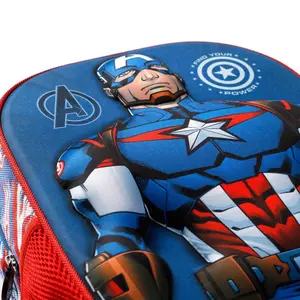 3D children's backpack Karactermania Marvel Captain America First image-3