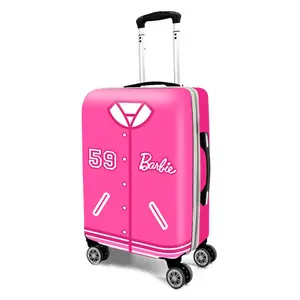 Trolleytasche mit 4 Rädern, Mädchen Karactermania Barbie Varsity ABS