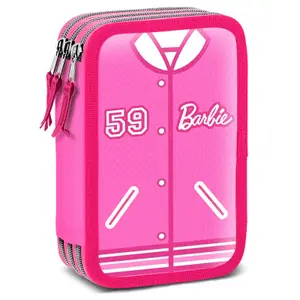 Pen case for girls Karactermania Barbie Varsity image-0