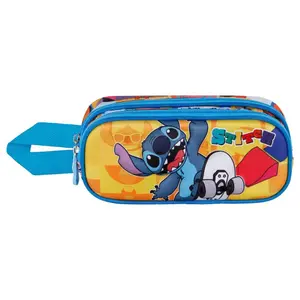 Double child Pencil case Karactermania Disney Stitch Skater 3D image-0